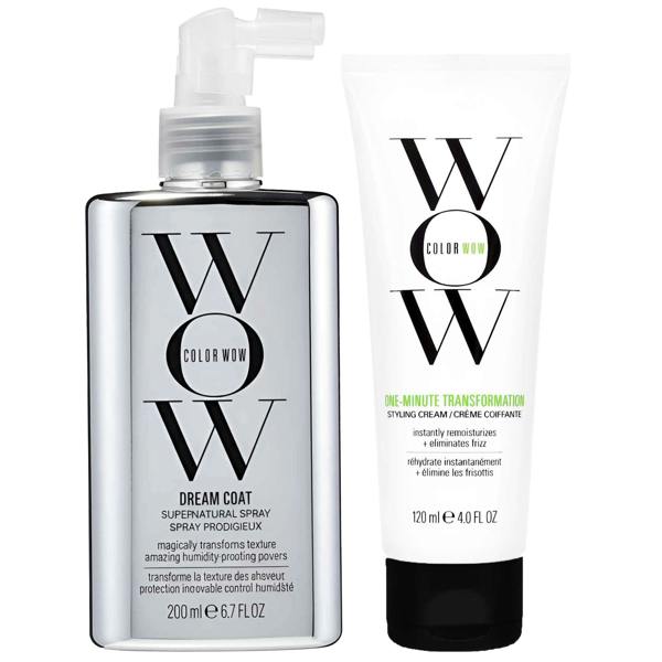 Color Wow  Duo: Dream Coat Supernatural Spray 200ml & One-Minute Transformation Styling Cream 120ml