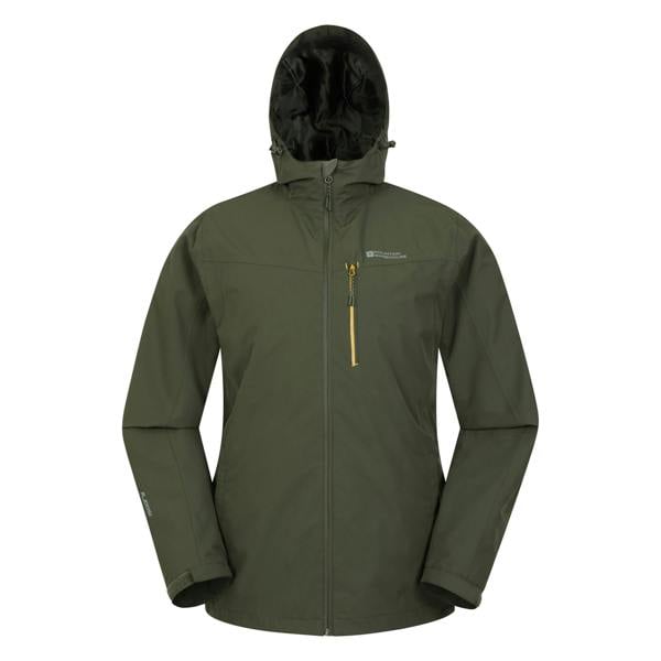 Mountain Warehouse Mens Brisk Extreme Waterproof Jacket - Green - 
