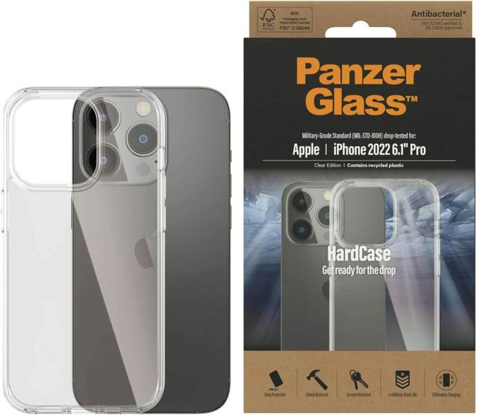 PanzerGlass Panzer Glass Military Grade Standard Hard Case for iphone 14 Pro 6.1" Clear - 0402