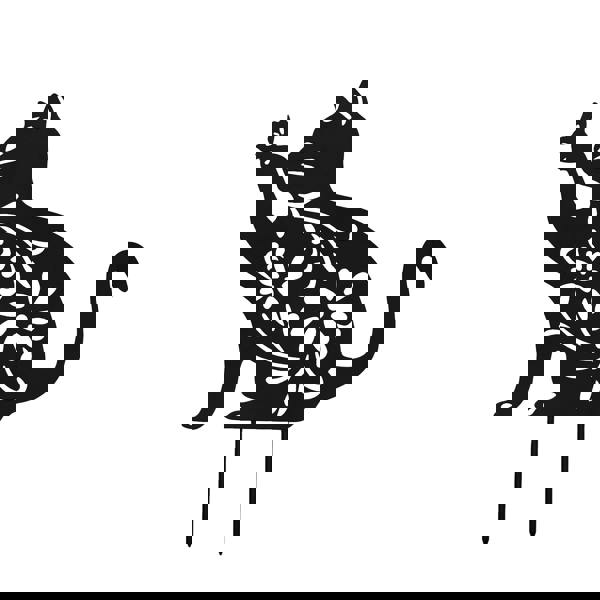 Nicoman Metal Cat and Dog Silhouette Garden Ornament