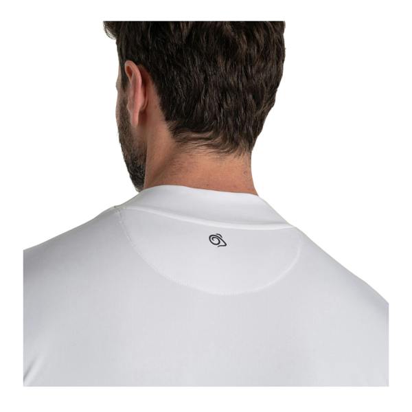 Craghoppers Mens Mock Neck Long-Sleeved Golf Top - White - 