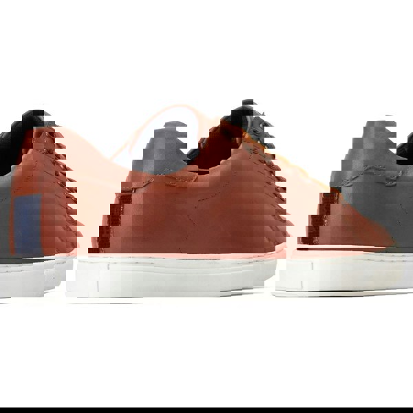 Base London Tucker Leather Men's Burnt Tan Trainers
