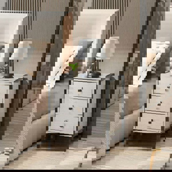 Swish Furniture Alva 3 Drawer Bedside