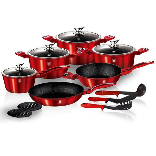 Berlinger Haus 15-Piece Cookware Set Berlinger Haus BH-1226 Burgundy