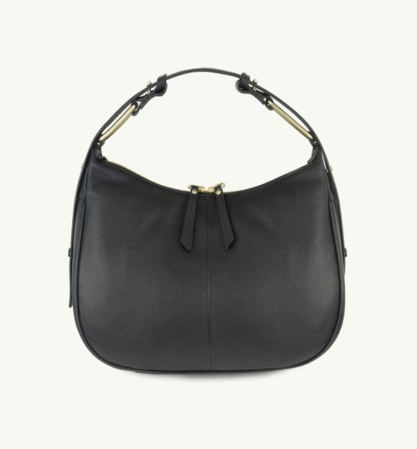 Apatchy London The Charlie Black Leather Bag