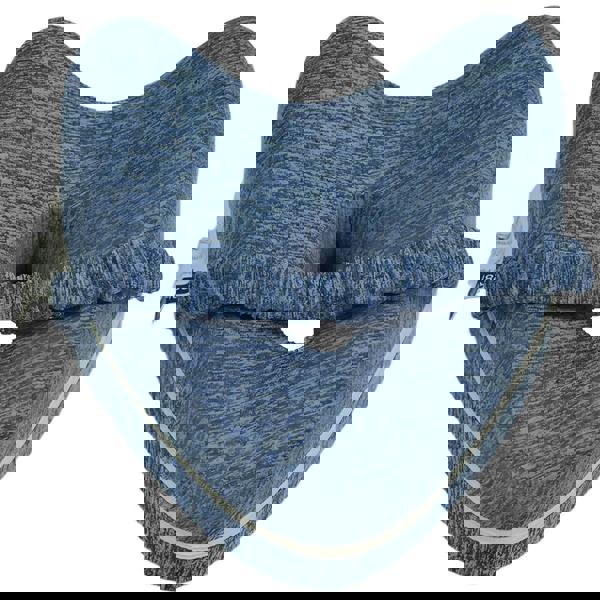 Gr8 Home Memory Foam Leg Knee Support Pillow Blue Side Sleeping Cushion With Strap Cover