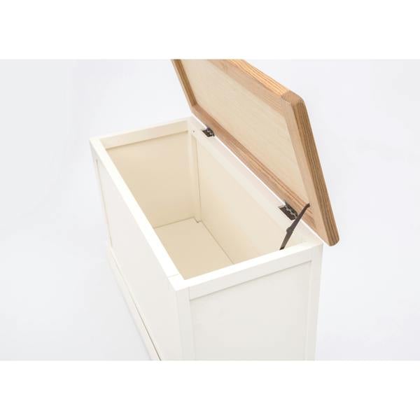 Cabinet Bits Consenza Off White Blanket Box Ottoman