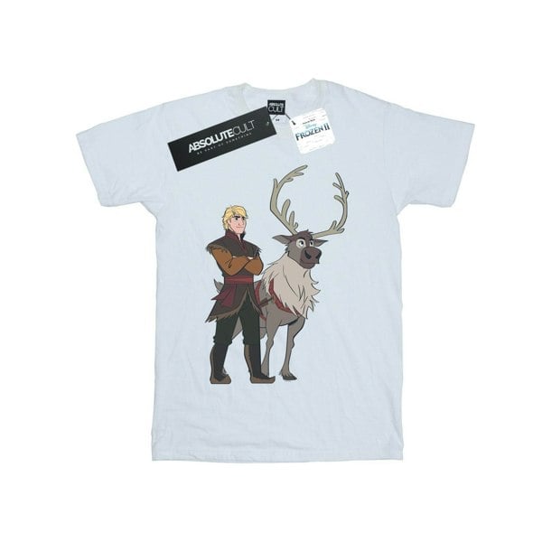 Disney Mens Frozen 2 Sven And Kristoff T-Shirt - White