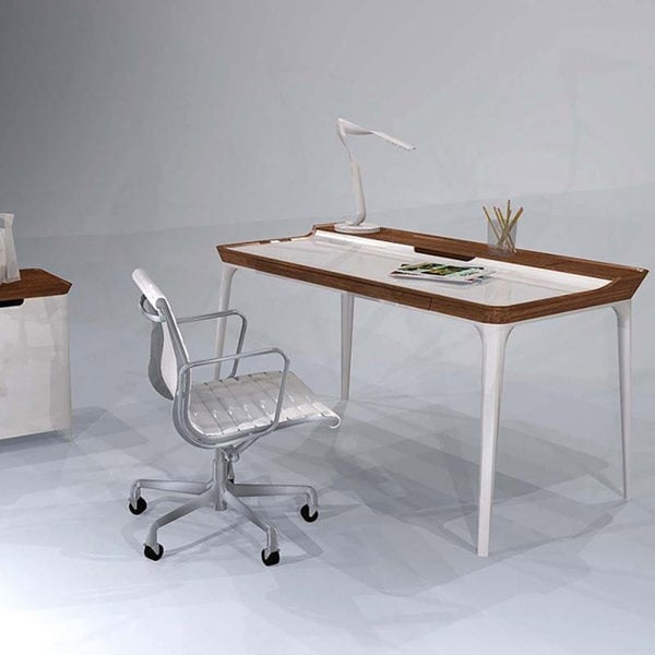 Brannan Office Desk, Wood-Weilai Concept-Weilai Concept