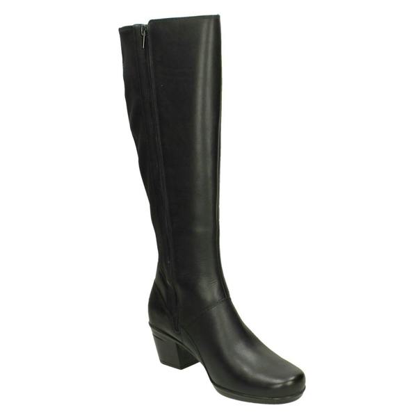 Clarks Ladies Clarks Heeled Knee High Boots Emslie Emma