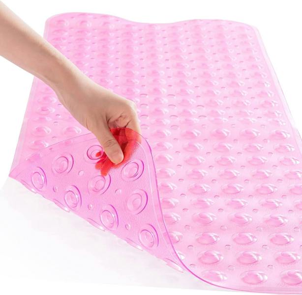 ADOV Bath Mat Non Slip, 100 x 40cm Extra Long Shower Mat with Suction Cups and Drain Holes