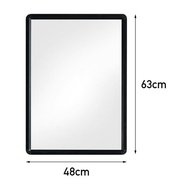 630x480mm Bathroom Mirror Black Framed Decorative Mirror Bathroom Mirrors Living and Home