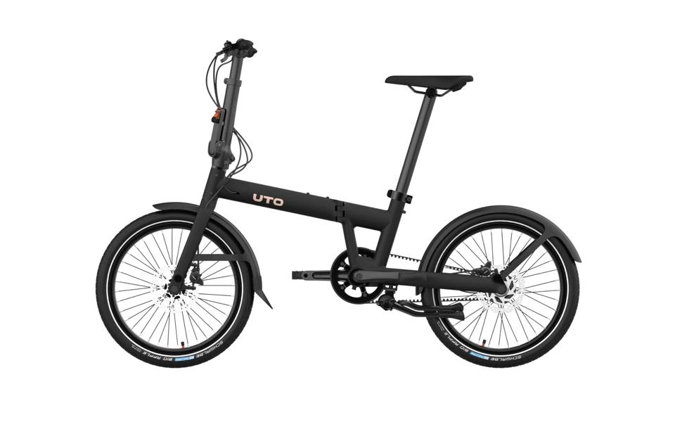 UTO Pro 20 Folding Bike 20" Wheel, 7 Speed - Black