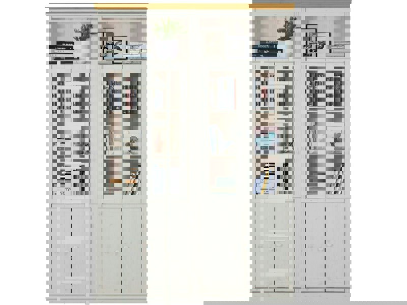 Dorel Home Anita Wall Unit J in white honey