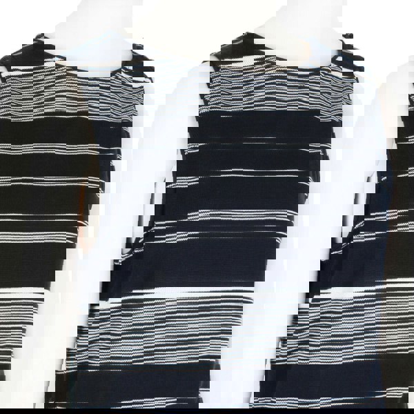 Stella McCartney form-fitting pencil dress in a horizontal stripe pattern