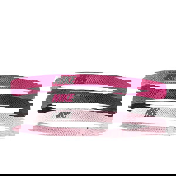 Nike Mixed Width Headband (Pack of 3) - Pink/Grey - 