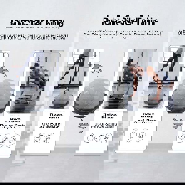 Centra Half Balance Ball Trainer with Resistance Band Core Trainer Strength Gym