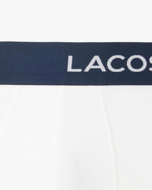 Lacoste 5-Pack Mens Trunks - White 001