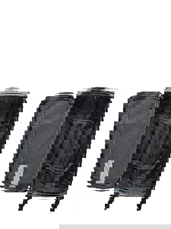 TruClothing Soft Shell Butterfly Leaf Check Print Suitcase