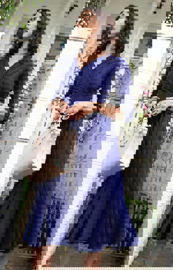 Alie Street London Annie Dress Petite - Eclipse Blue