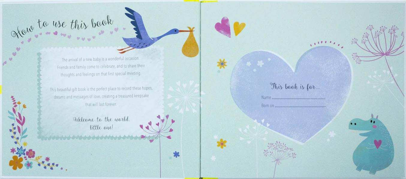 Dear Baby: Messages for Baby Keepsake Book (Hardback)