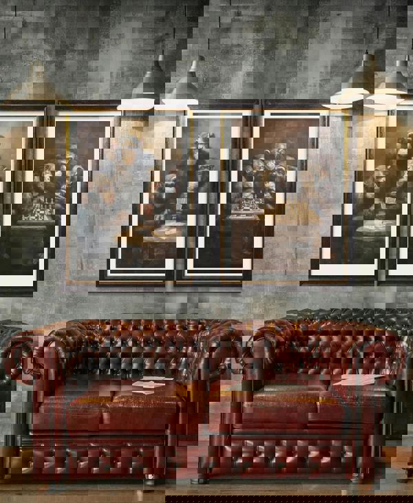 Exceptional Art The Chess-Playing Chimps - Oxford Frame