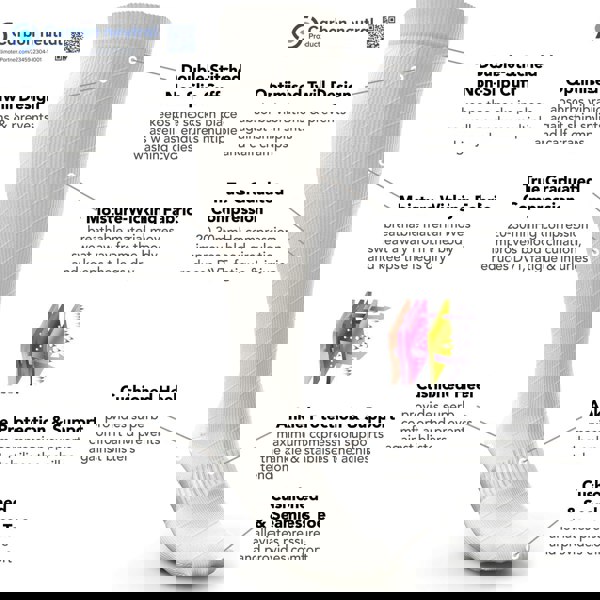 Compression Socks for Men & Women (20-30 mmHg) (Black/White, Pair) - aZengear