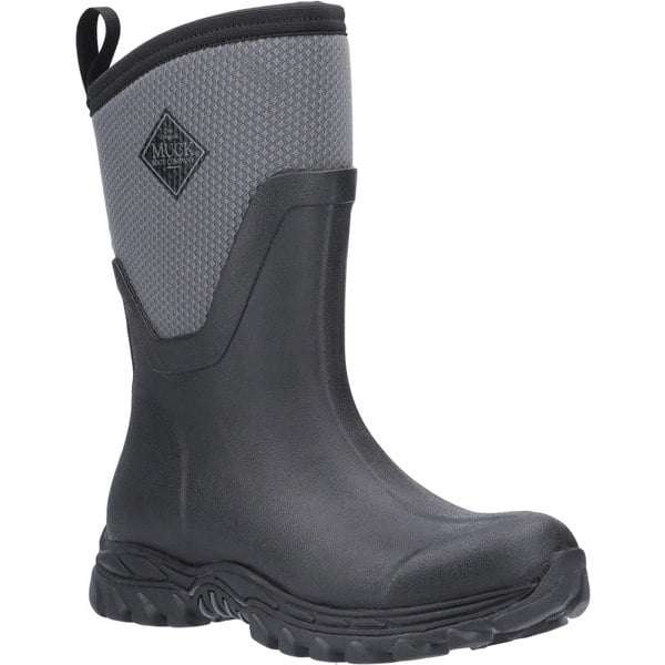 Muck Boots Unisex Arctic Sport Mid Pull On Wellies - Black/Grey