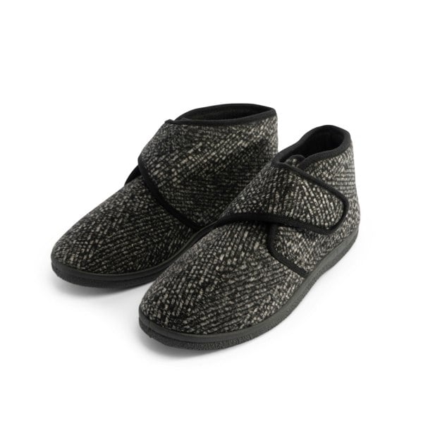 Jo & Joe BOB Mens Slippers Charcoal