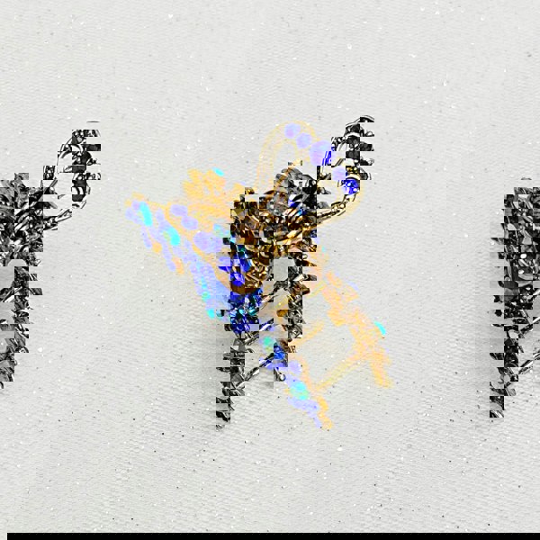 Hair Jaw in Blue Jewels