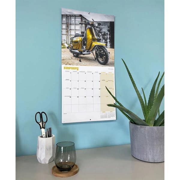 Scooters Calendar 2027, Wall Calendars, Month To View, Transport, Gift