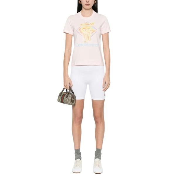 Casablanca Diamond Column Pink T-Shirts