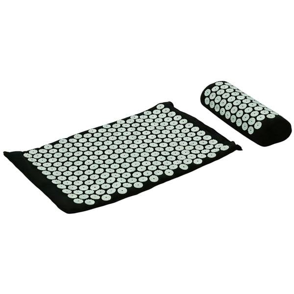 Gr8 Home Acupressure Mat & Pillow Set with Travel Bag for Back & Neck Relief