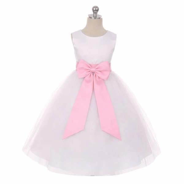 Kids Dreams Classic Dolly Dress - Pink Sash