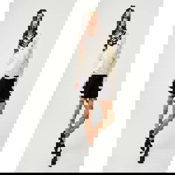 Pink Vanilla Flippy Denim Mini Skirt With Shorts