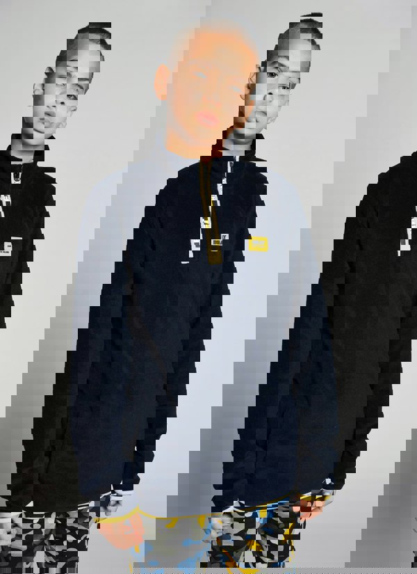 Beat Boyz Club Brail Quarter Zip Fleece -  Navy