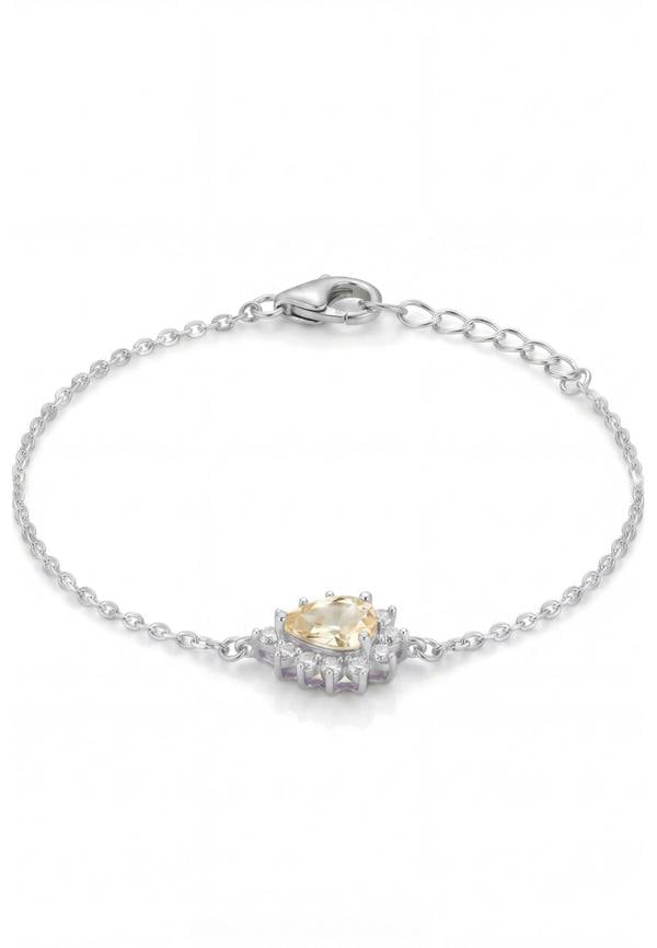 Latelita Phillippa Bracelet Yellow Topaz Silver