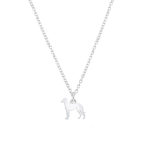 Mylee London Sloughi Silhouette Silver Necklace - Personalised