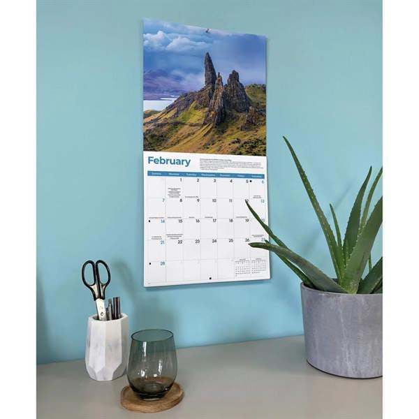 Scotland Calendar 2027, Wall Calendars, Month To View, Travel, Gift