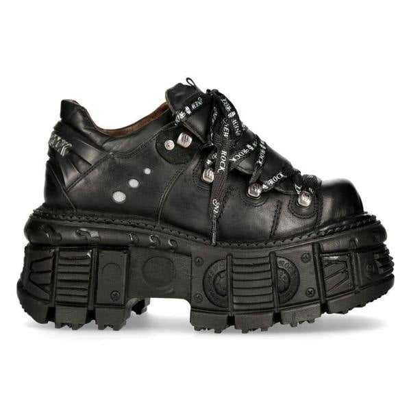 New Rock Unisex Platform Punk Metal Boots- M-TANK120N