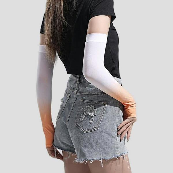 Anniou Ombre UPF 50+ Arm Sleeves - orange