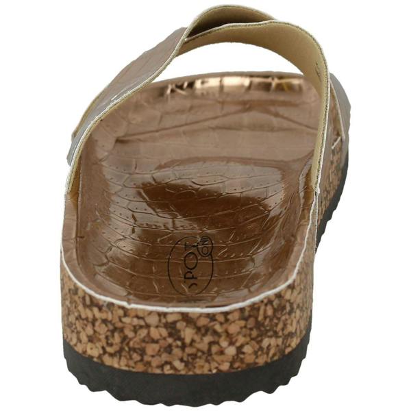 Spot On Ladies Spot On Open Toe Slip On Mule