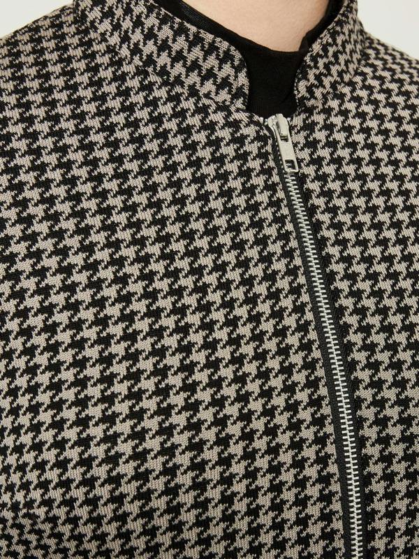 Knit Jacket Black & Grey