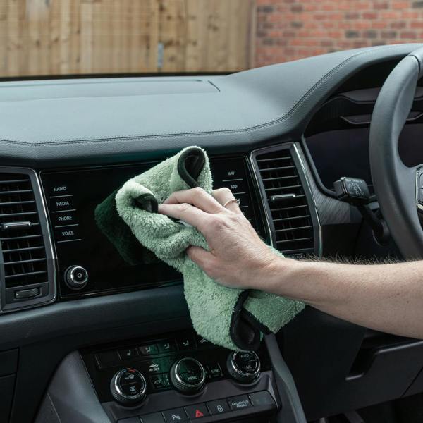 JVL Microfibre Cloth - Grey / Green