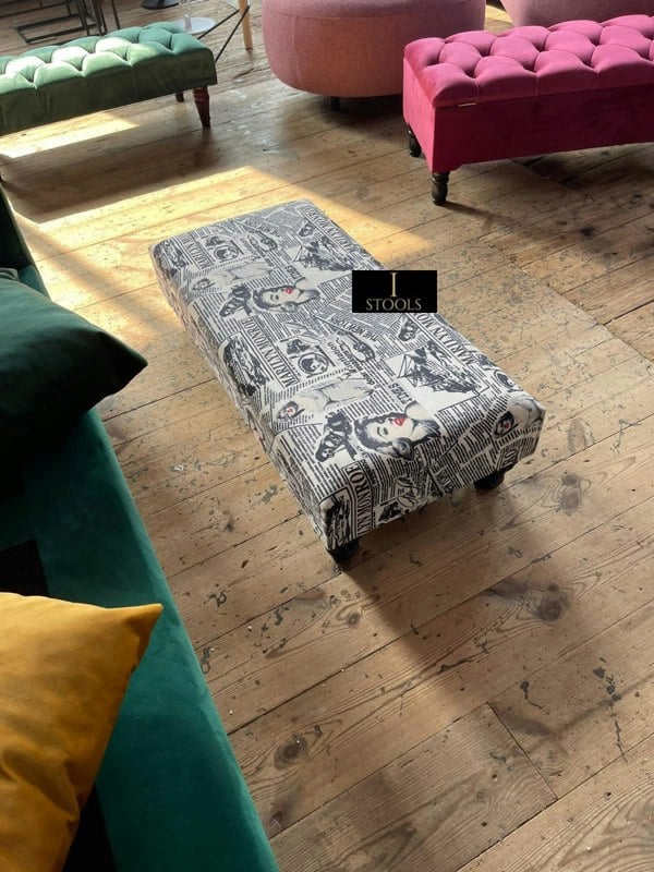 ISTOOLS Marilyn Monroe printed fabric  Footstool Bench
