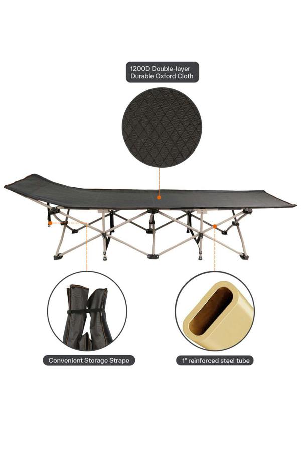 Groundlevel Foldable Guest Bed with Removeable Cushioned Mattress