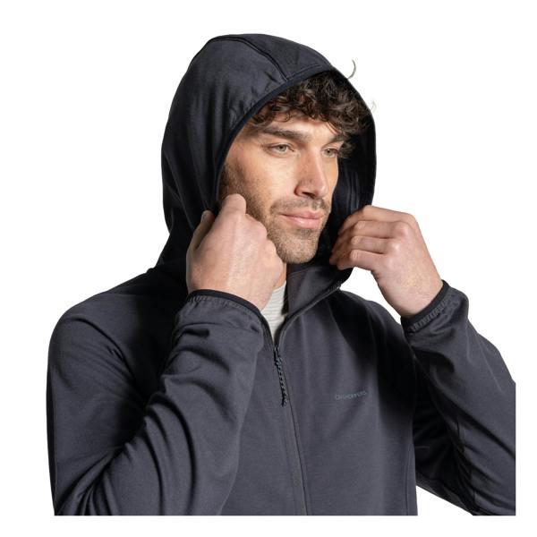 Craghoppers Mens Nadim Nosilife Hooded Jacket - Dark Iron - 