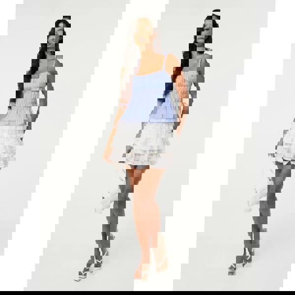 Pink Vanilla Tie Detail Stripe Top