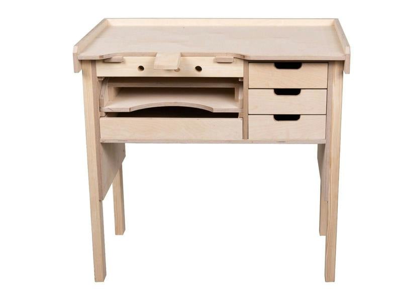 wooden jewellers workbench