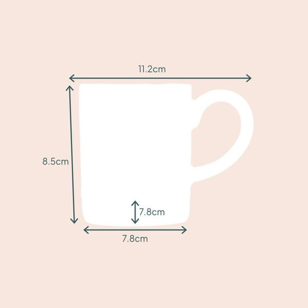 Cooks Professional 4 Piece Midi Coffee Mug Set | 240ml | Matt Black
